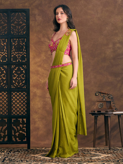 Hazel Ready To Wear Choli Saree
