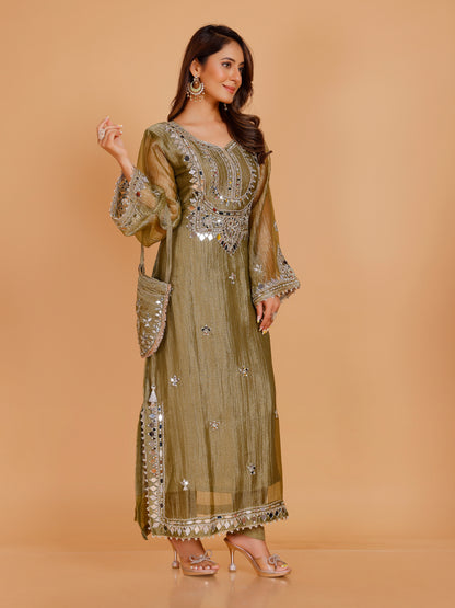 Tanisha Silk Mirror Suit