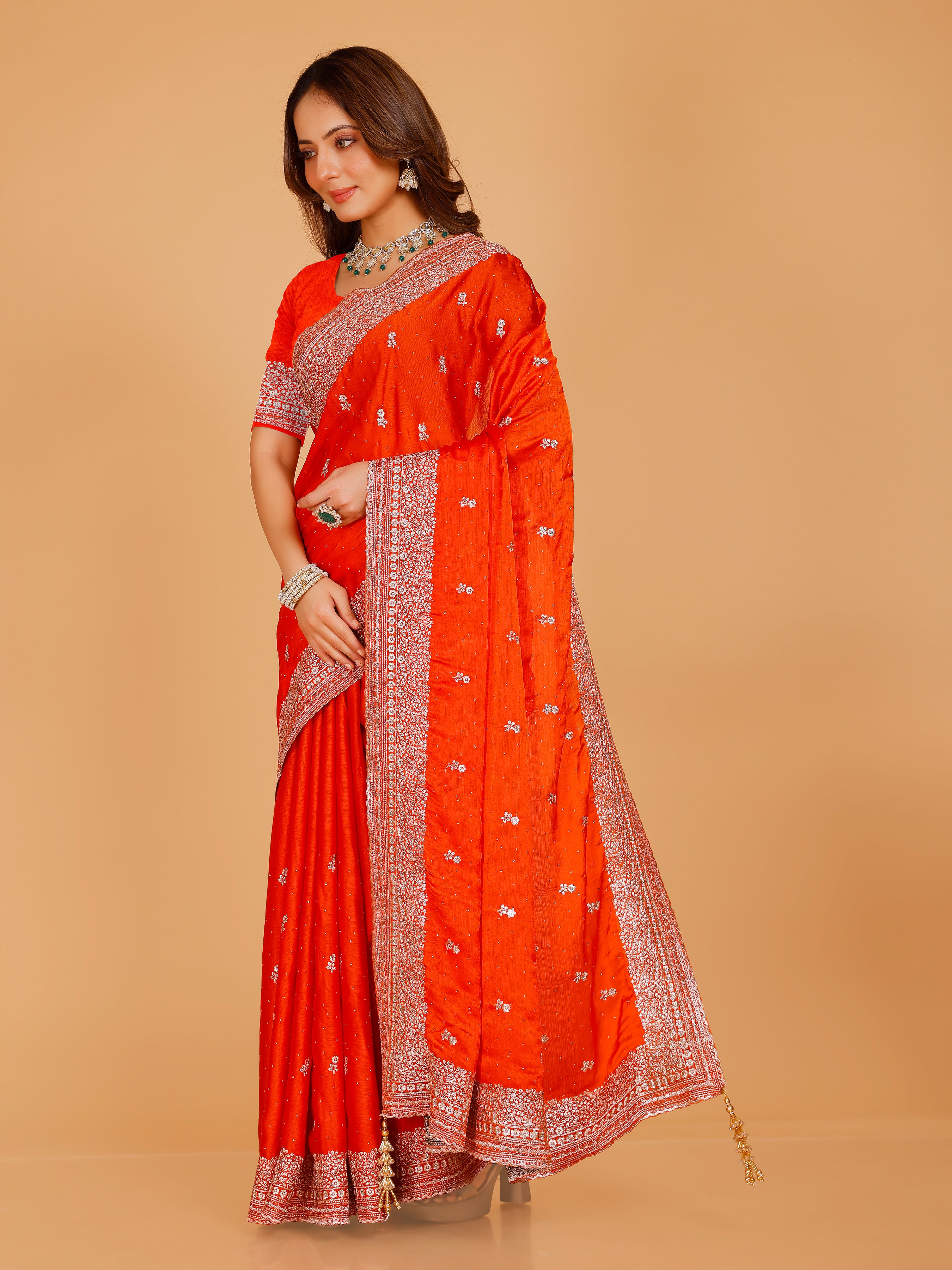 Aadhya Silk Embroidered Saree