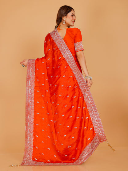 Aadhya Silk Embroidered Saree
