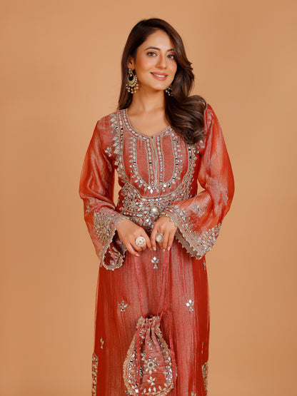 Tanisha Silk Mirror Suit