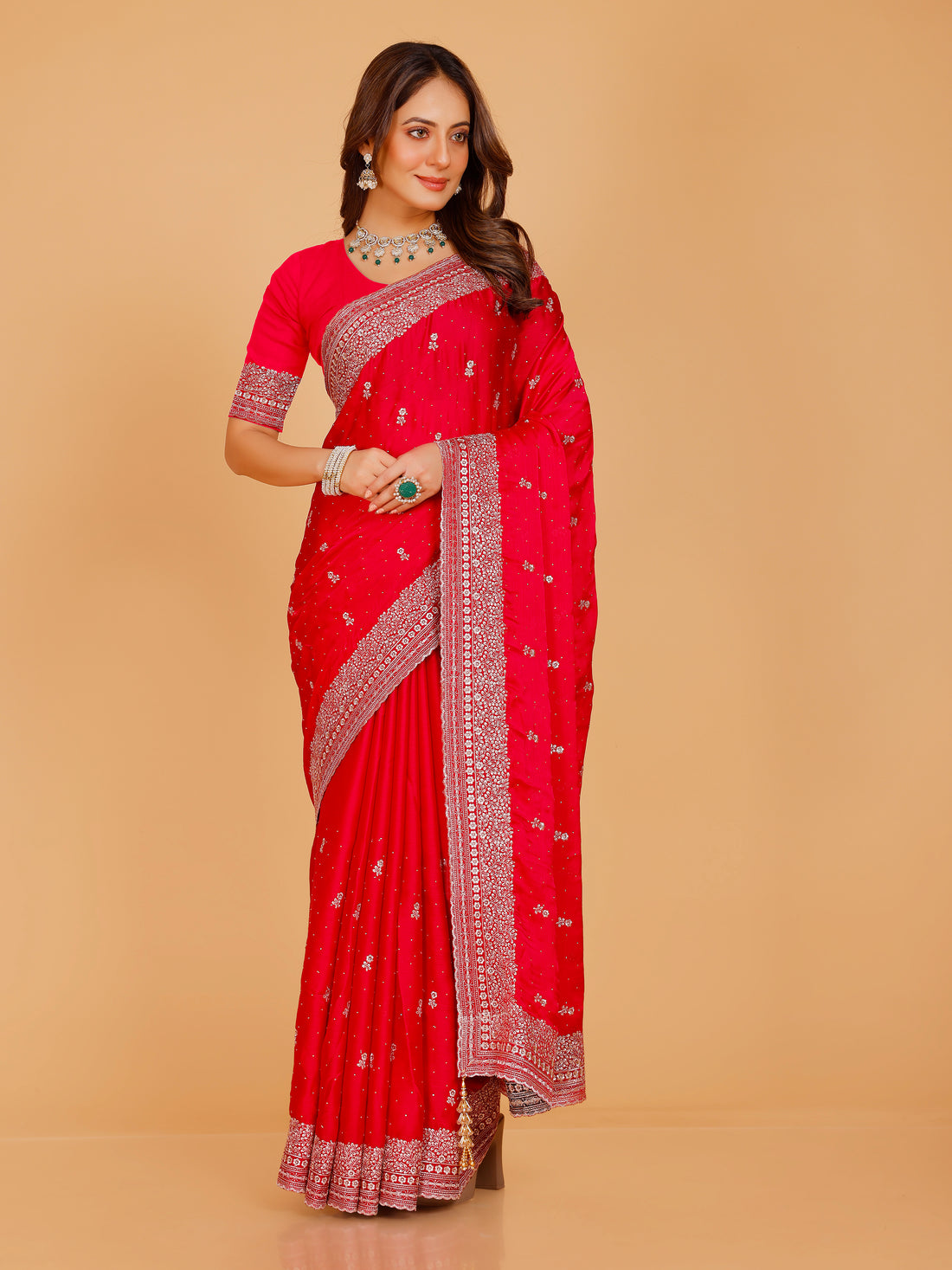 Aadhya Silk Embroidered Saree