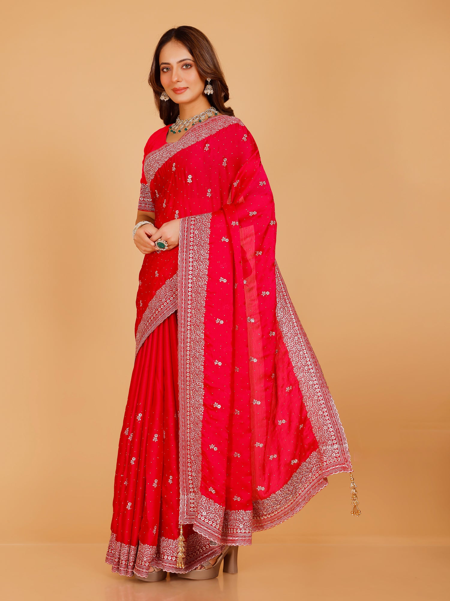 Aadhya Silk Embroidered Saree