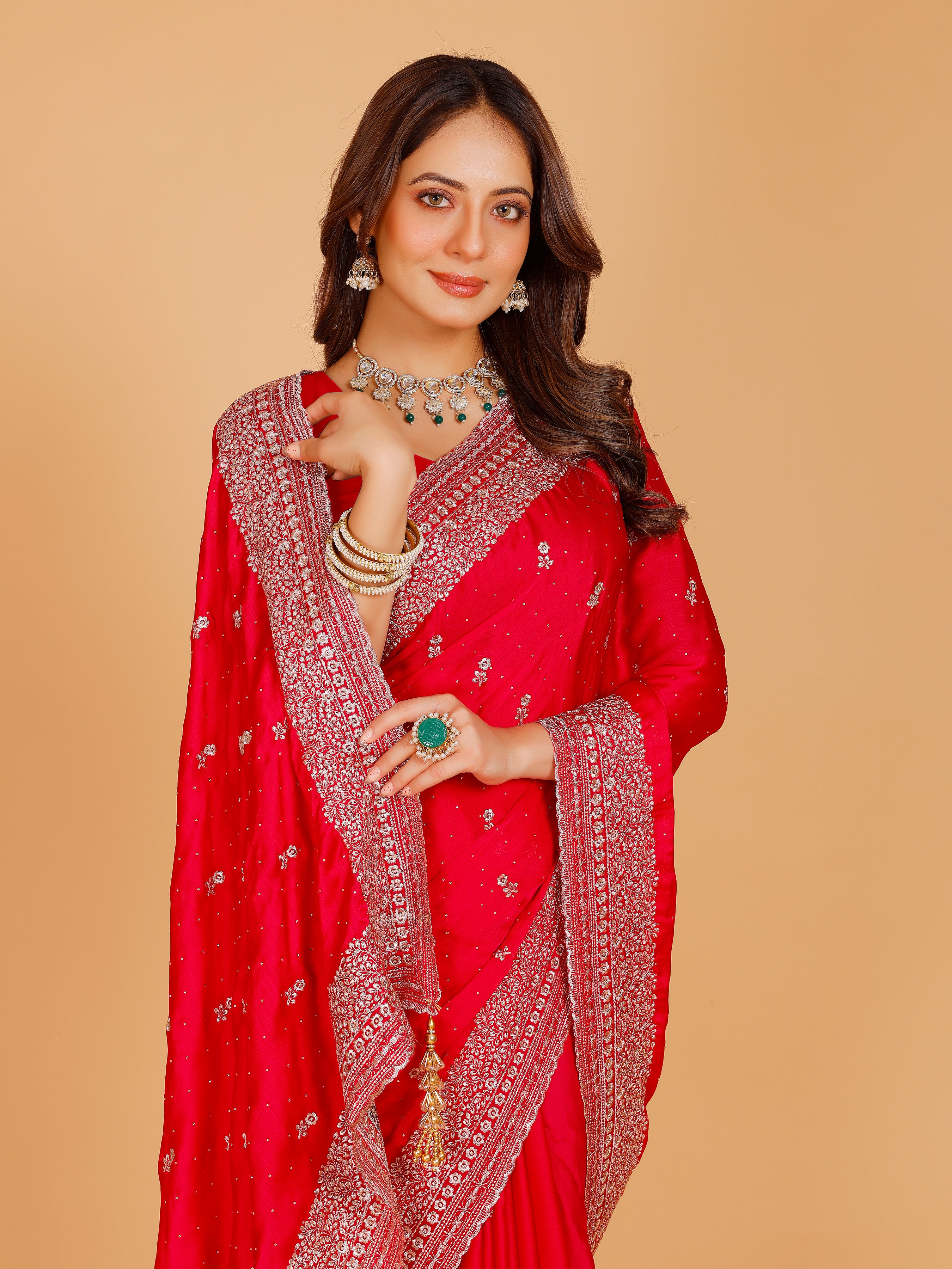 Aadhya Silk Embroidered Saree