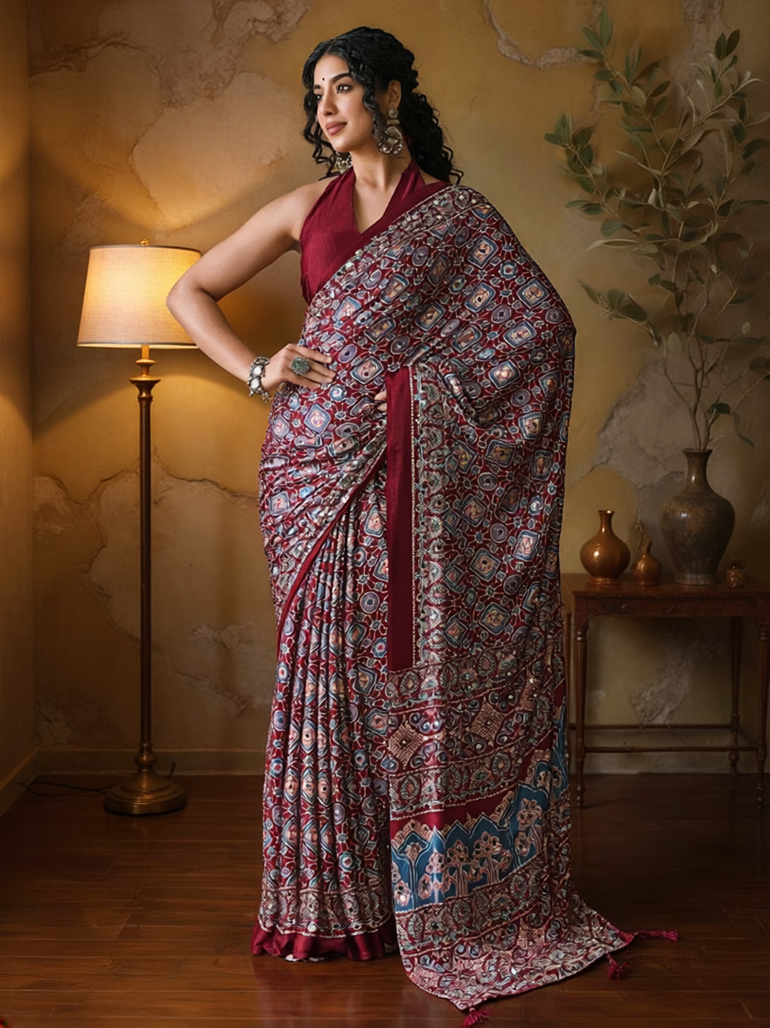 Kreena Silk Printed Saree