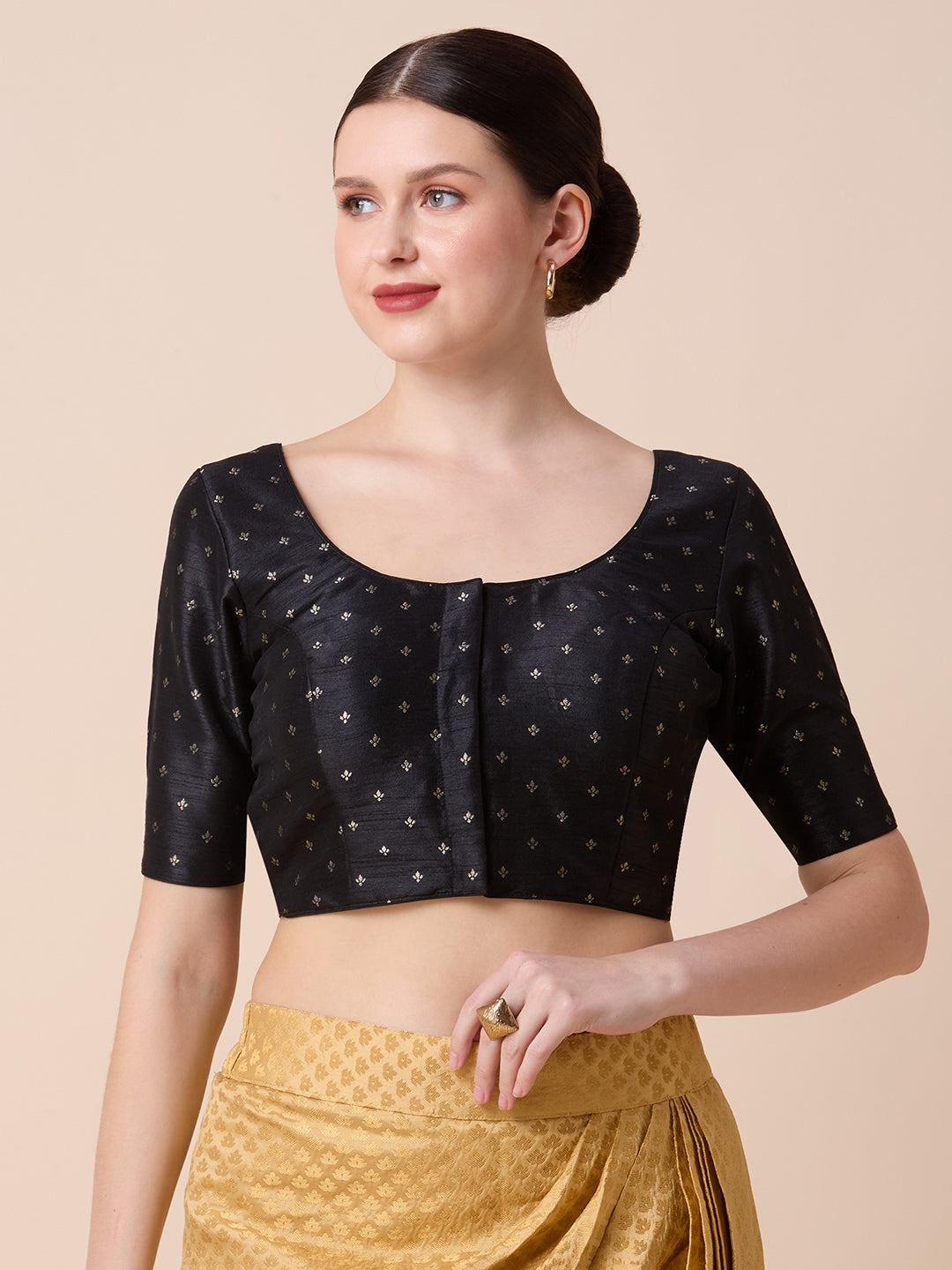 Dupion Silk Saree Blouse