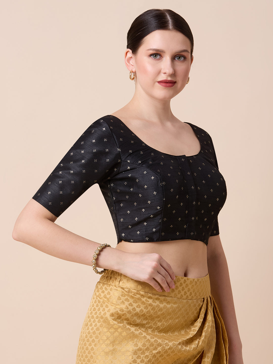 Dupion Silk Saree Blouse