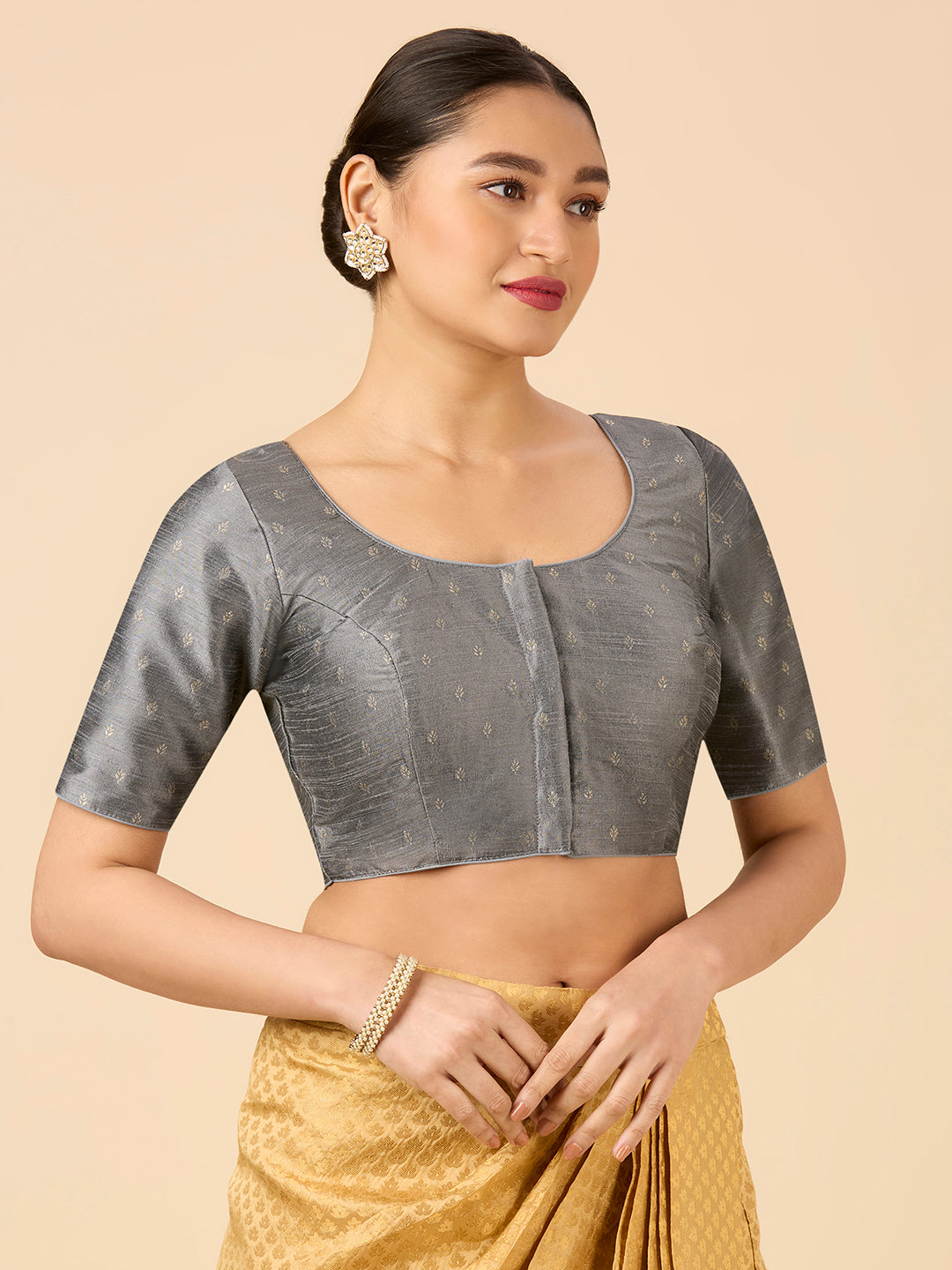 Dupion Silk Saree Blouse