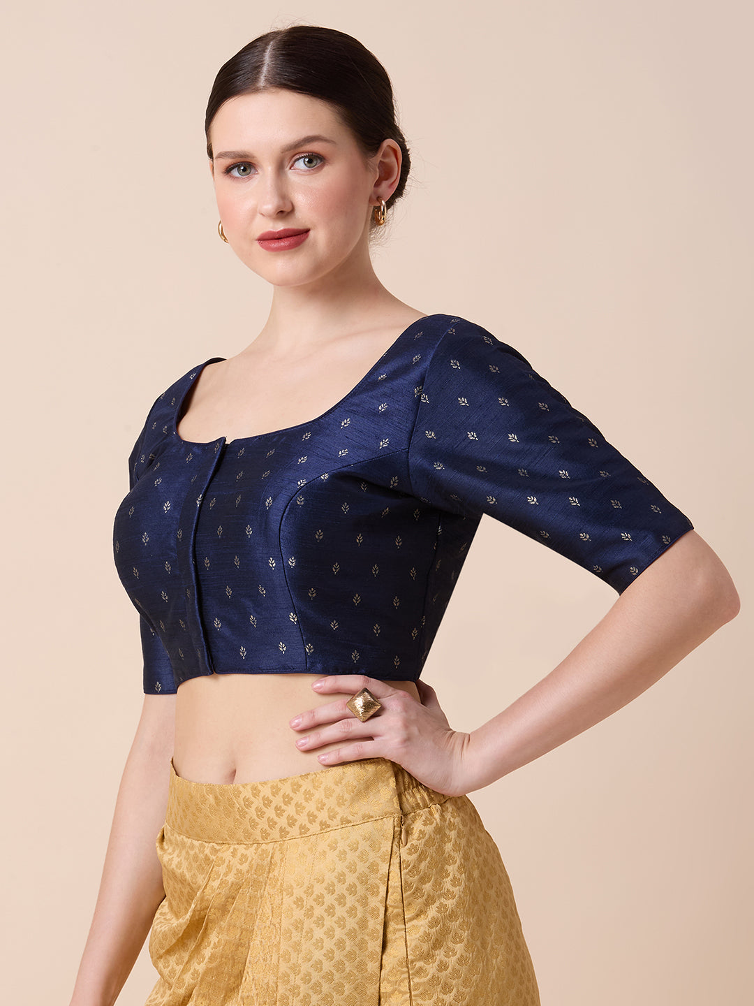 Dupion Silk Saree Blouse