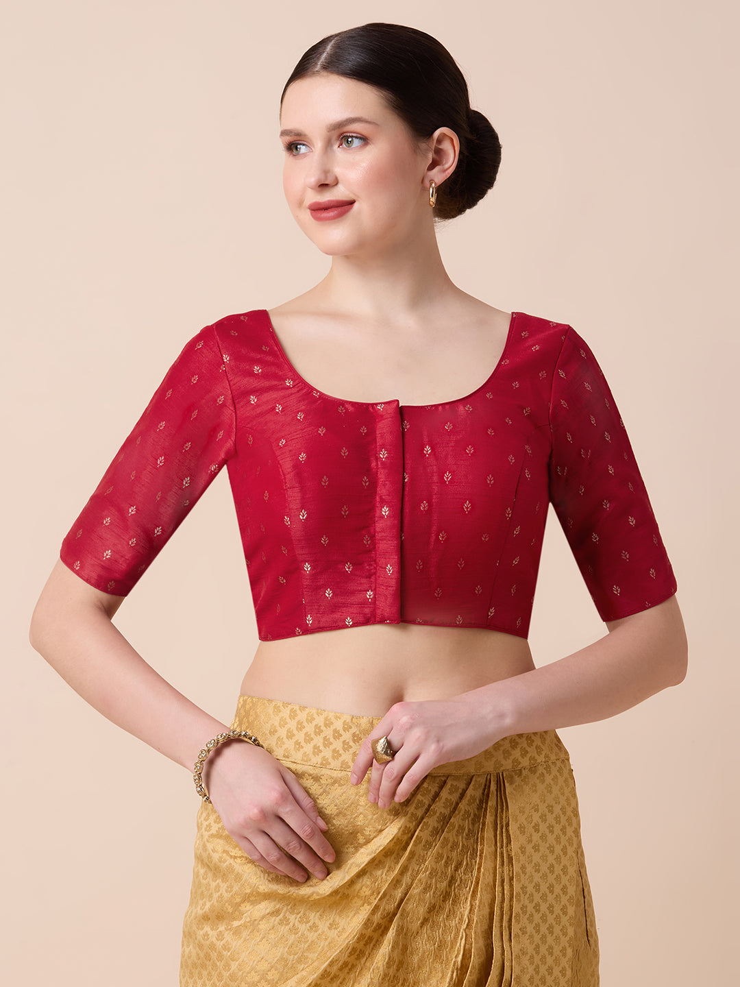 Dupion Silk Saree Blouse