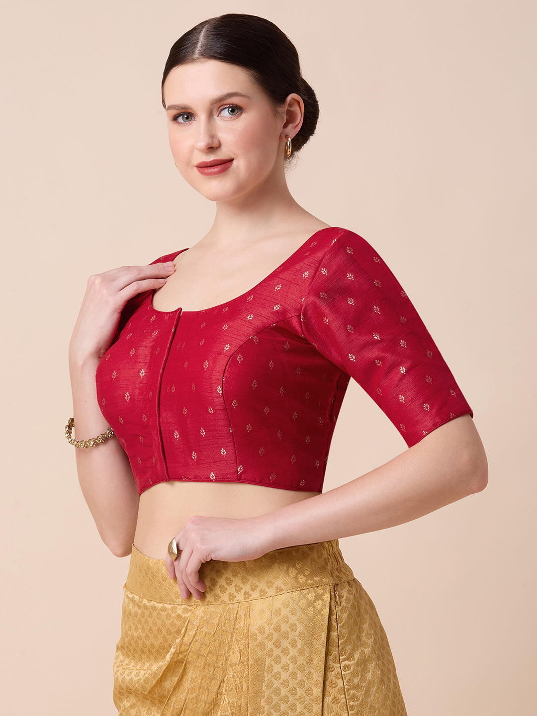 Dupion Silk Saree Blouse