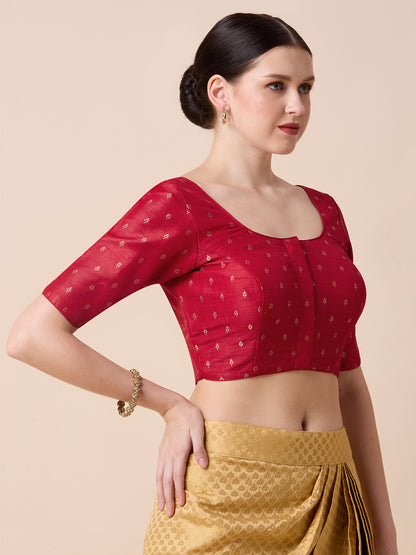 Dupion Silk Saree Blouse