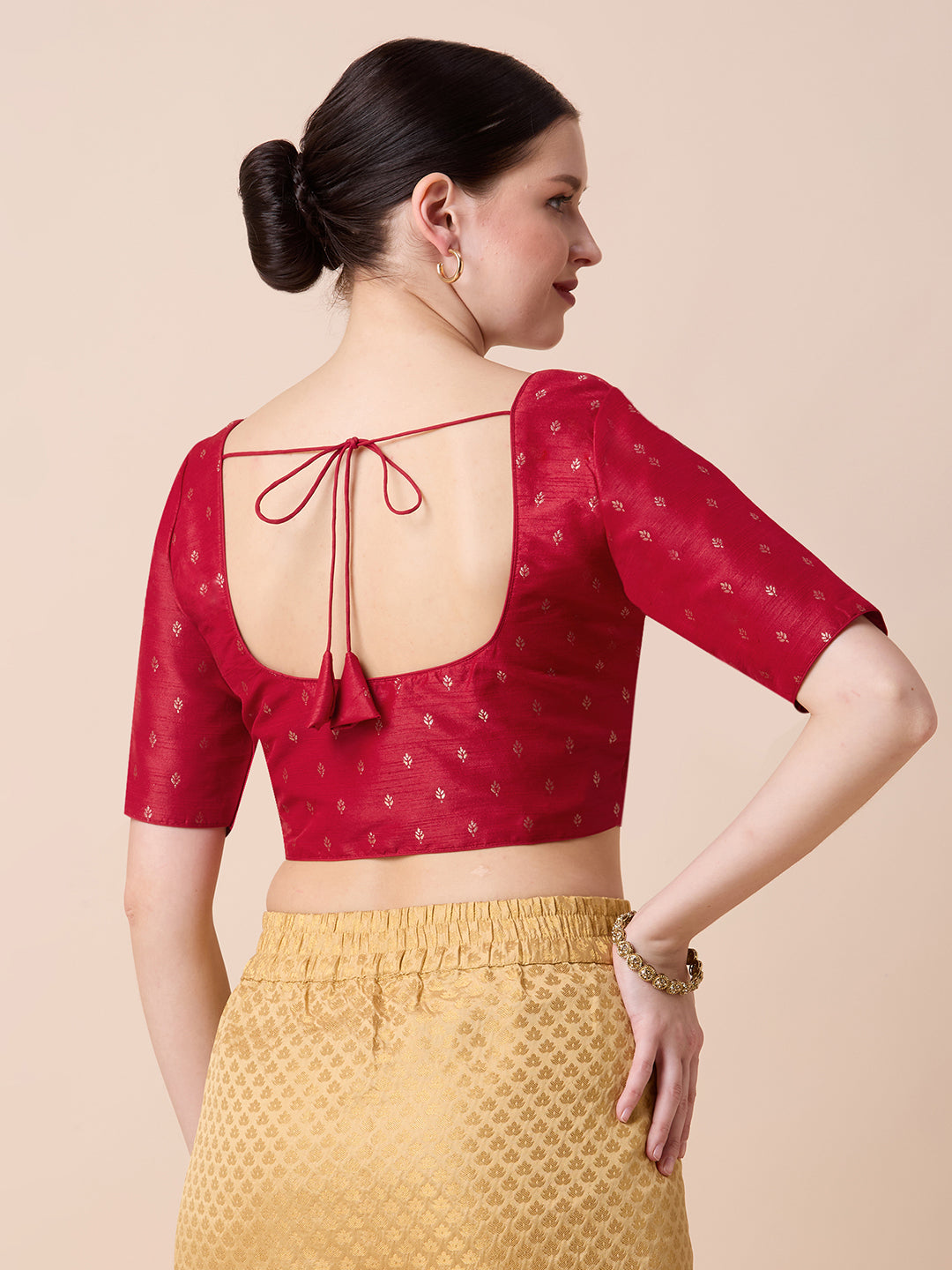 Dupion Silk Saree Blouse