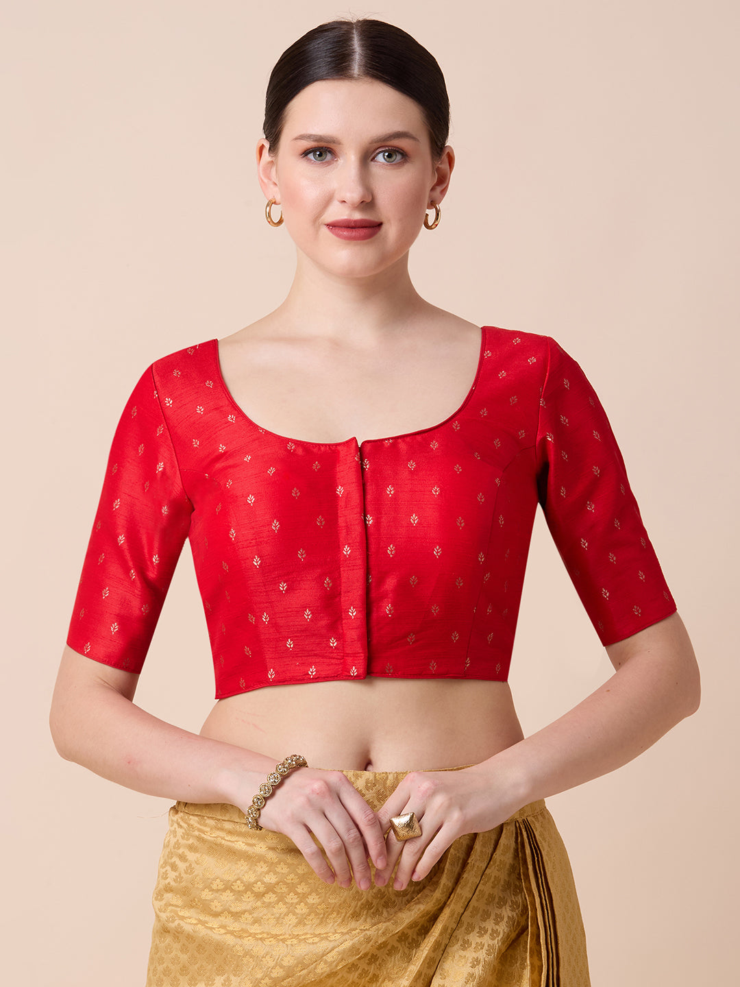 Dupion Silk Saree Blouse