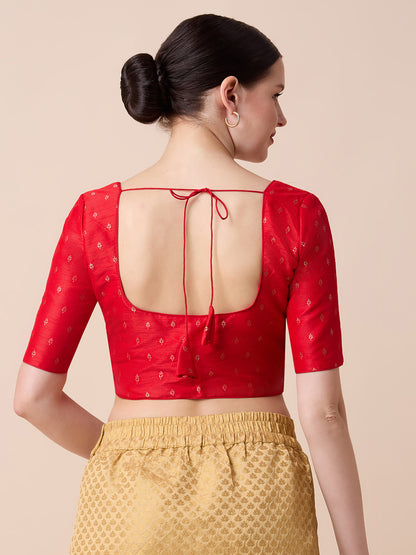 Dupion Silk Saree Blouse