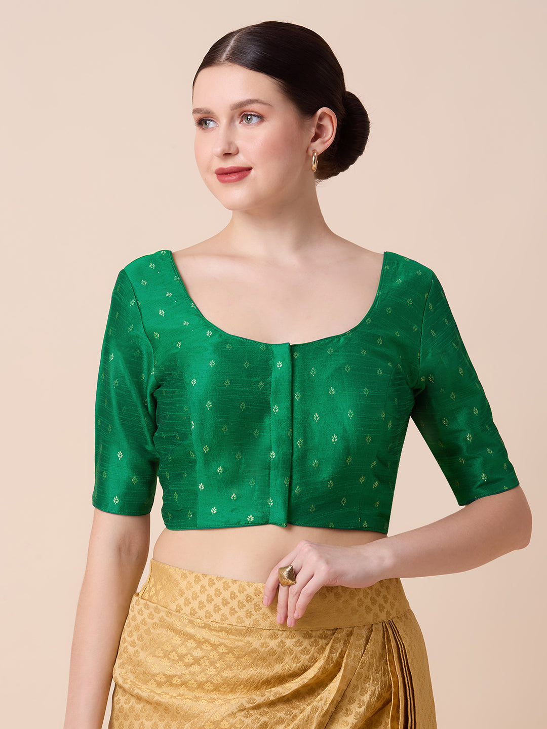 Dupion Silk Saree Blouse