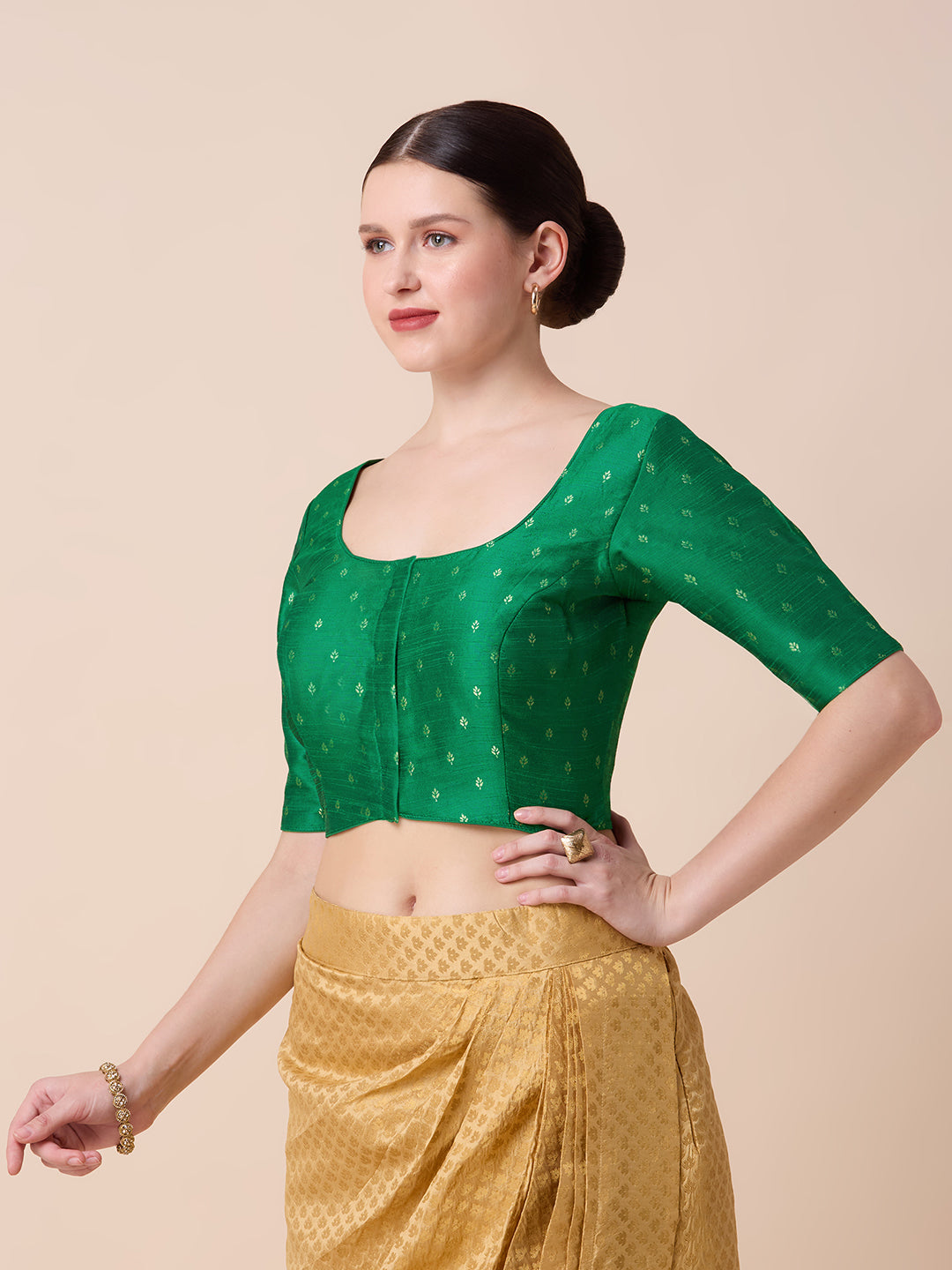 Dupion Silk Saree Blouse