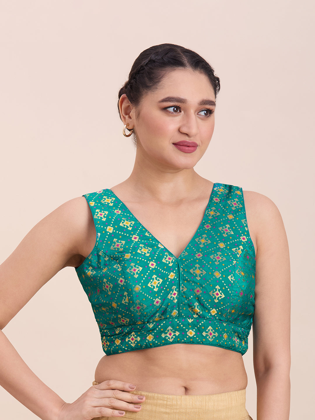 Brocade Silk Blouse