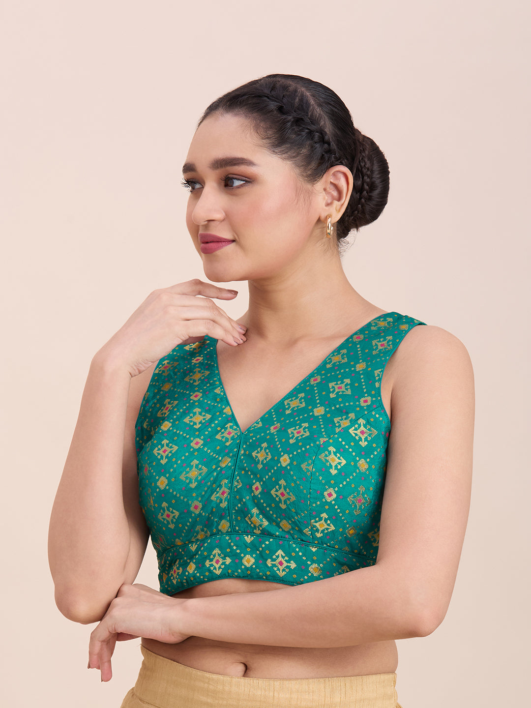 Brocade Silk Blouse
