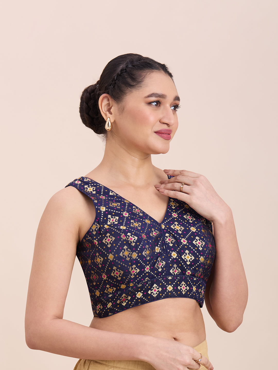 Brocade Silk Blouse