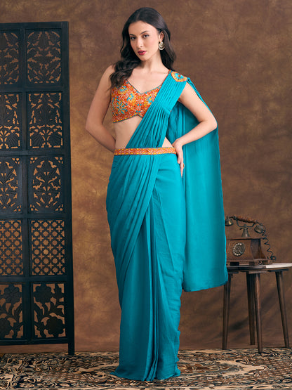 Hazel Ready To Wear Choli Saree