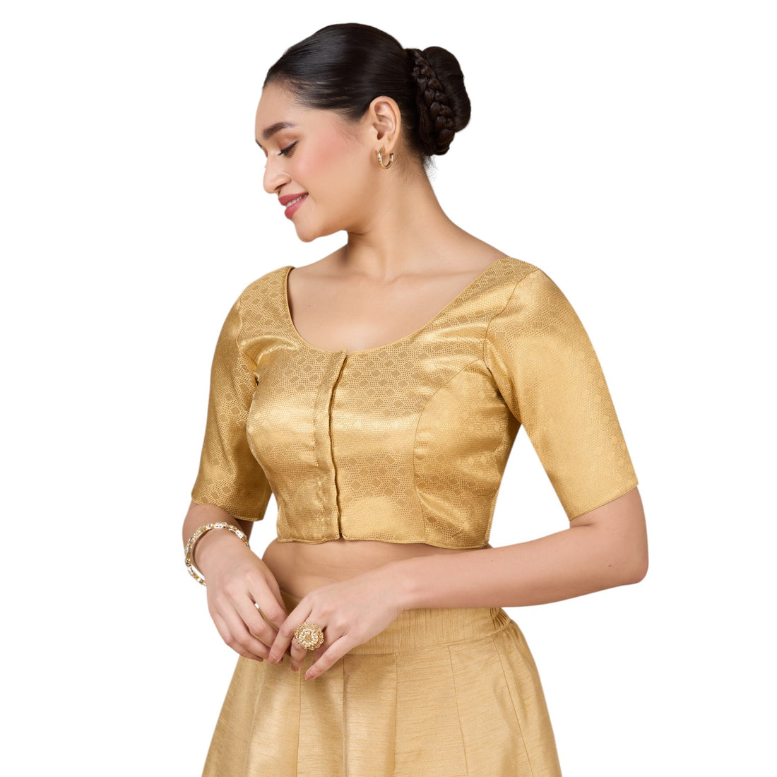 Brocade Silk Blouse