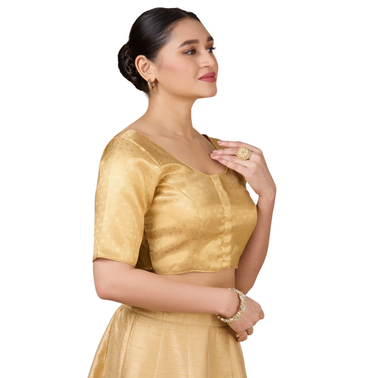 Brocade Silk Blouse