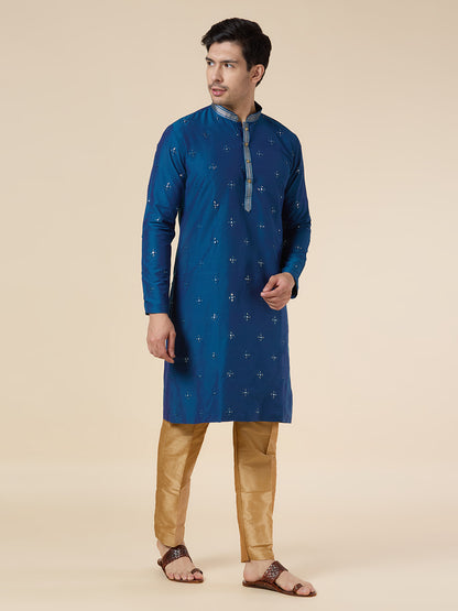 Mens Silk Kurta Set