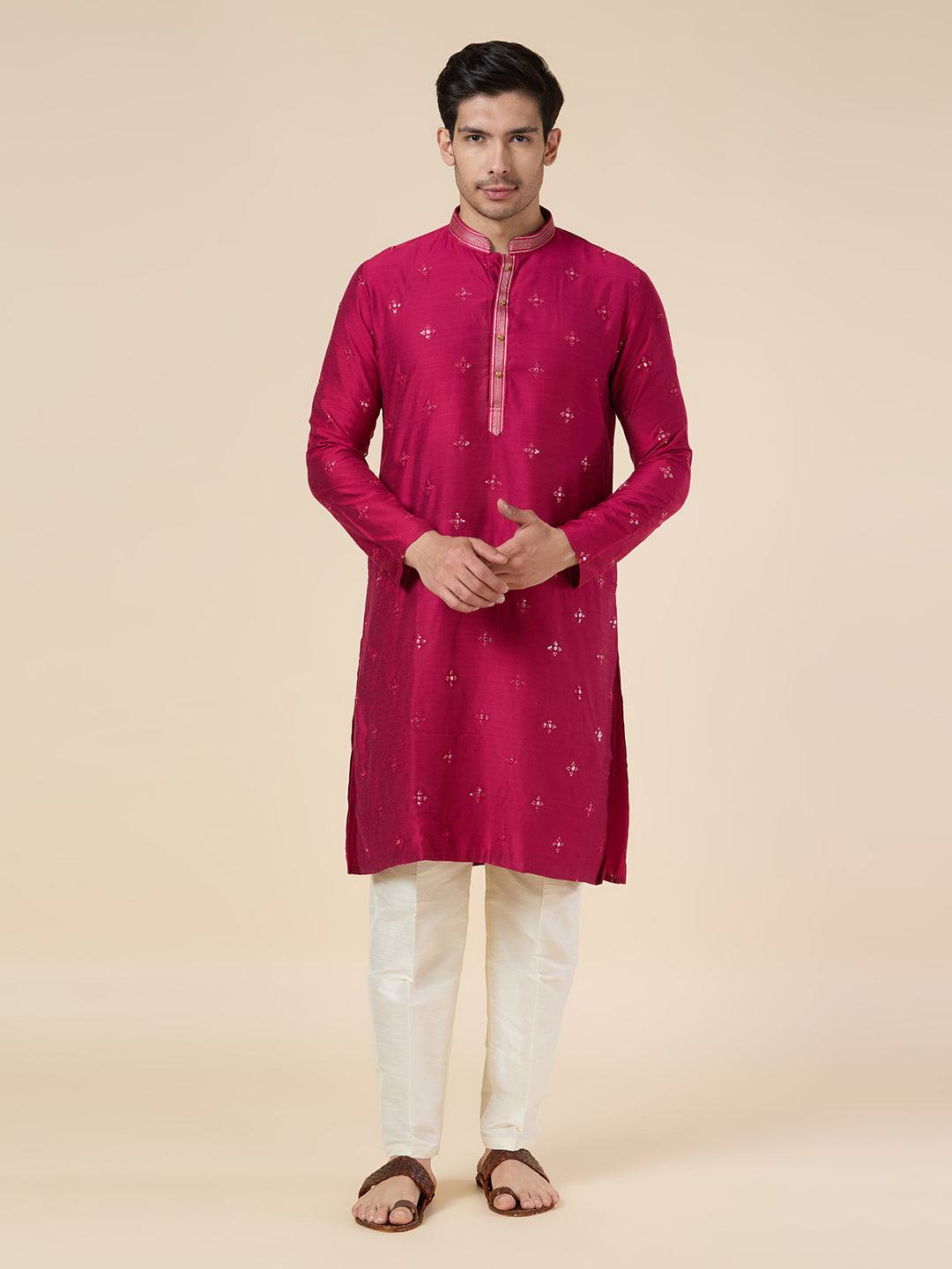 Mens Silk Kurta Set