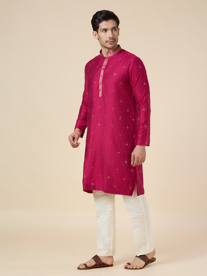 Mens Silk Kurta Set