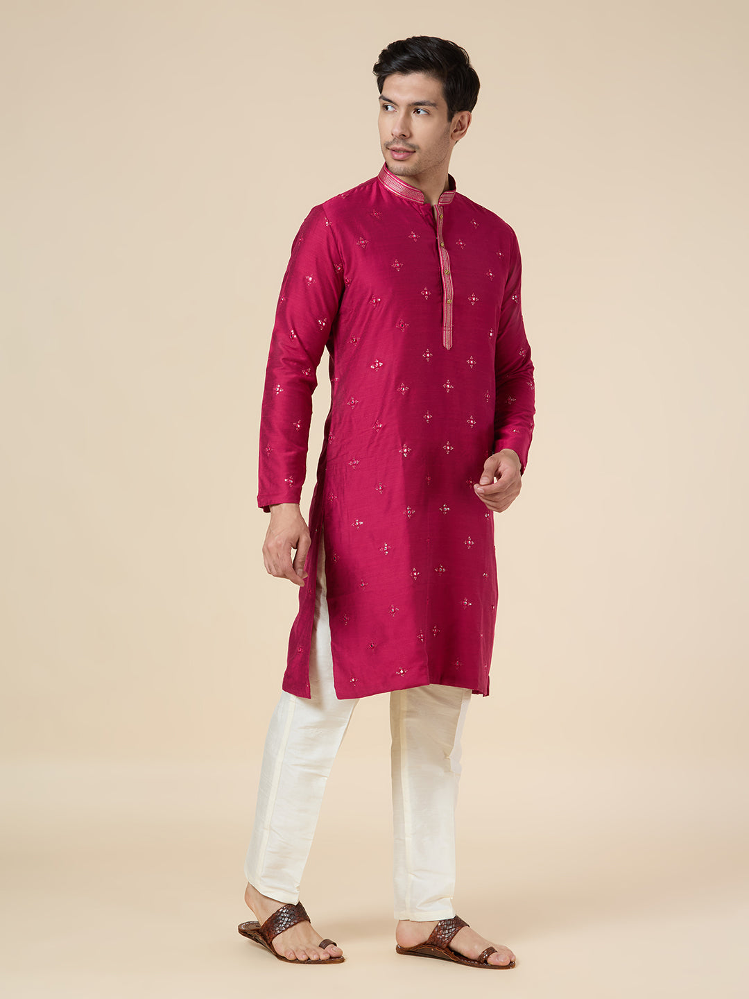 Mens Silk Kurta Set