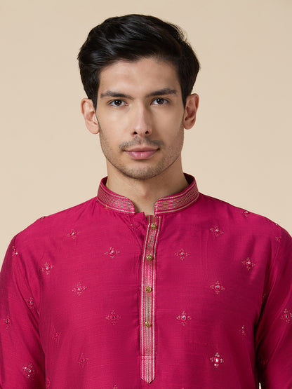 Mens Silk Kurta Set