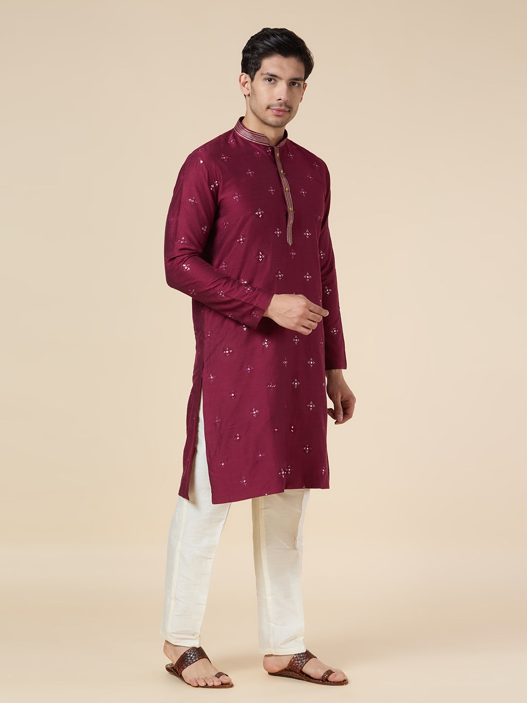 Mens Silk Kurta Set