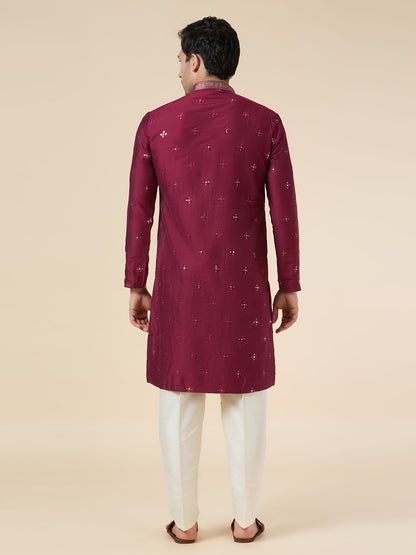 Mens Silk Kurta Set