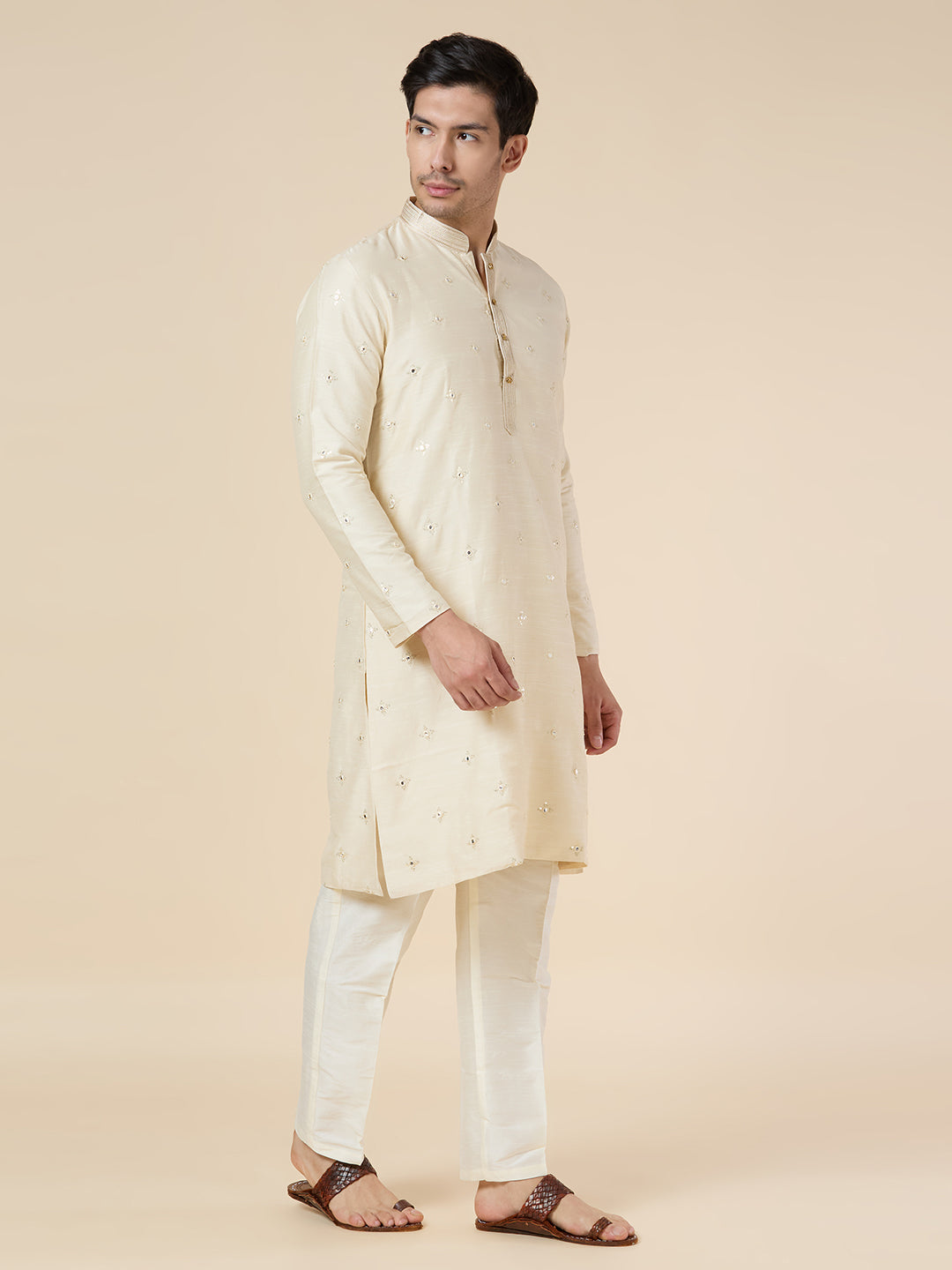Mens Silk Kurta Set