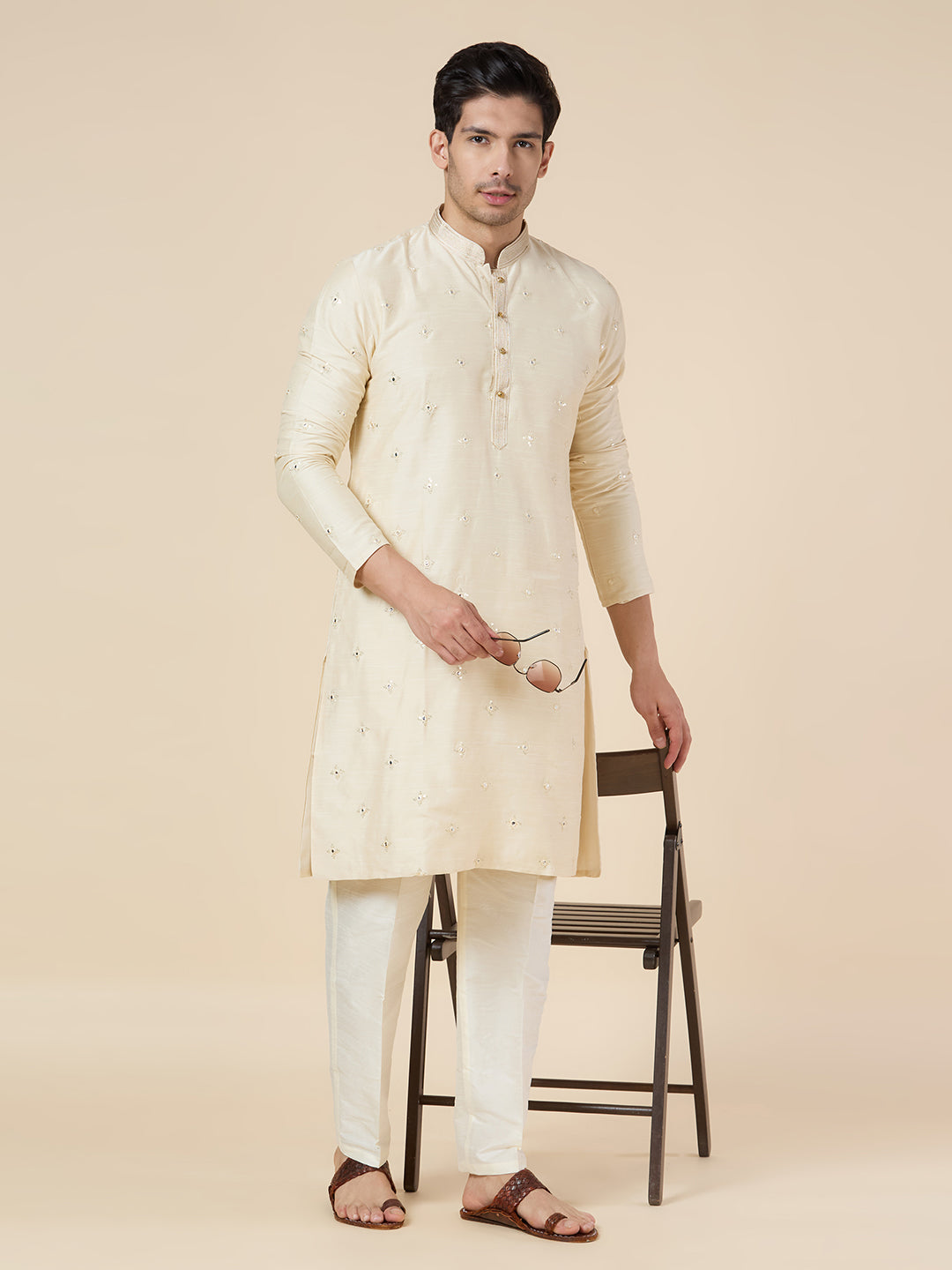 Mens Silk Kurta Set