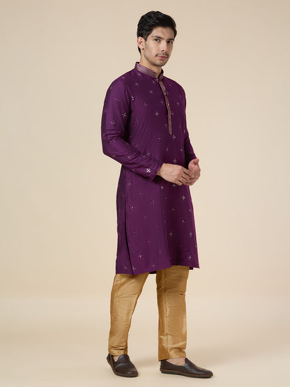 Mens Silk Kurta Set