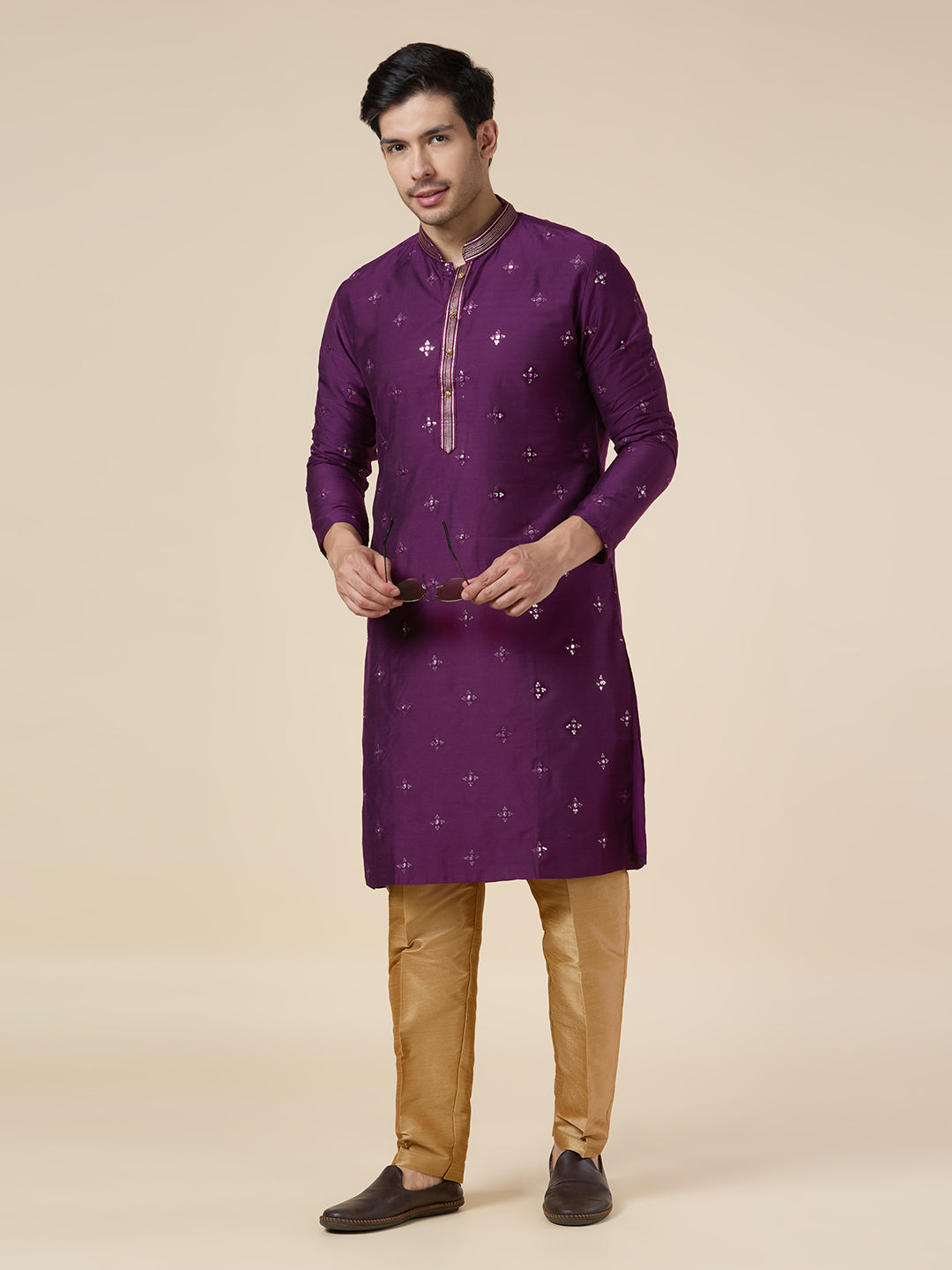 Mens Silk Kurta Set