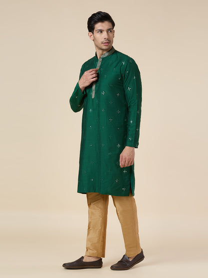 Mens Silk Kurta Set