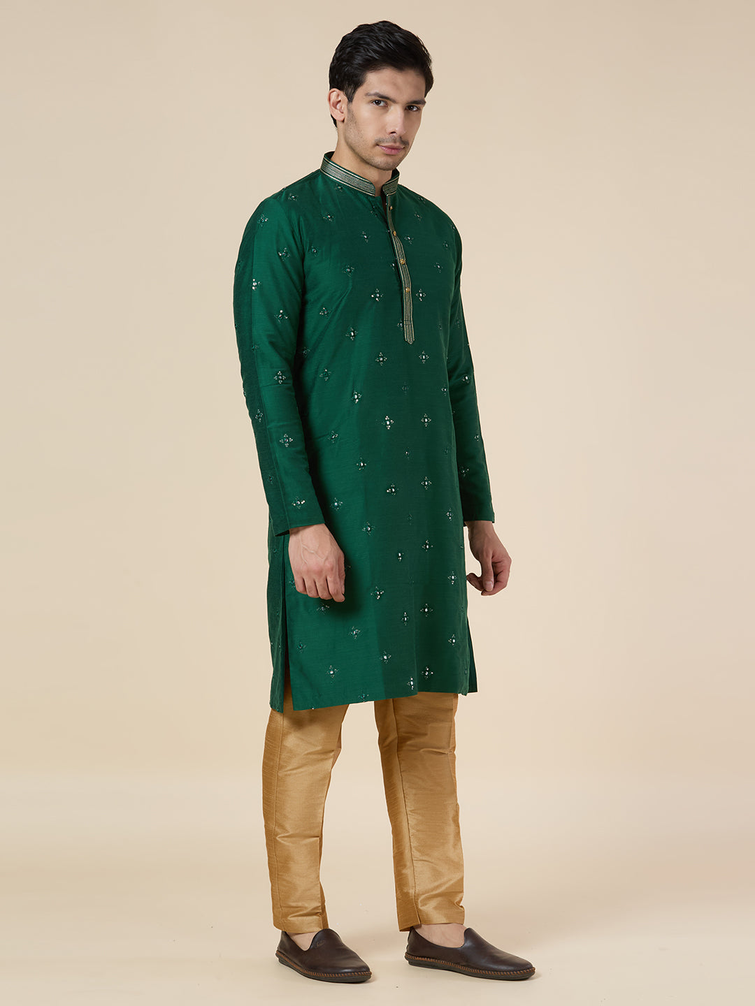 Mens Silk Kurta Set