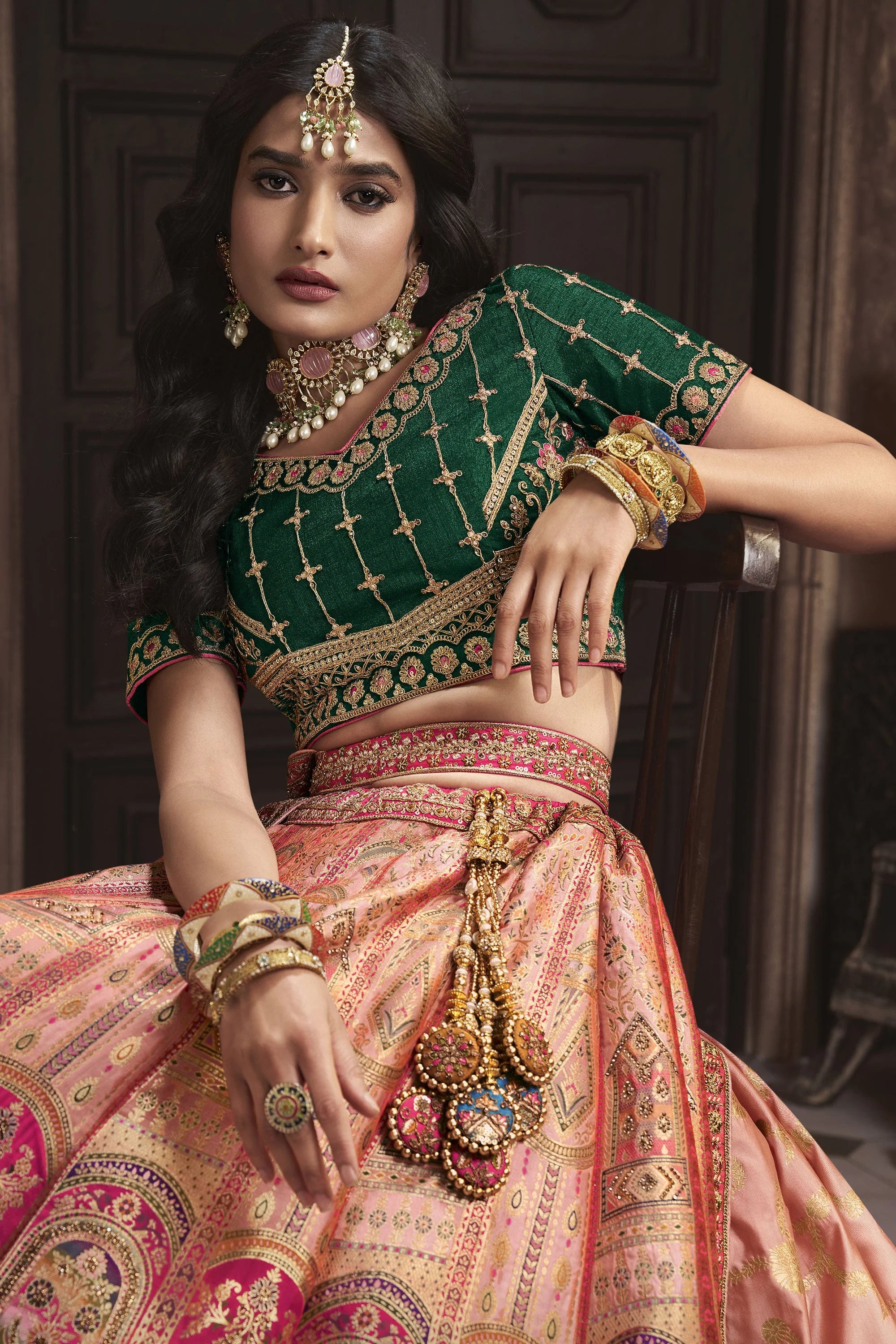 Virha Unstitched Lehenga Choli