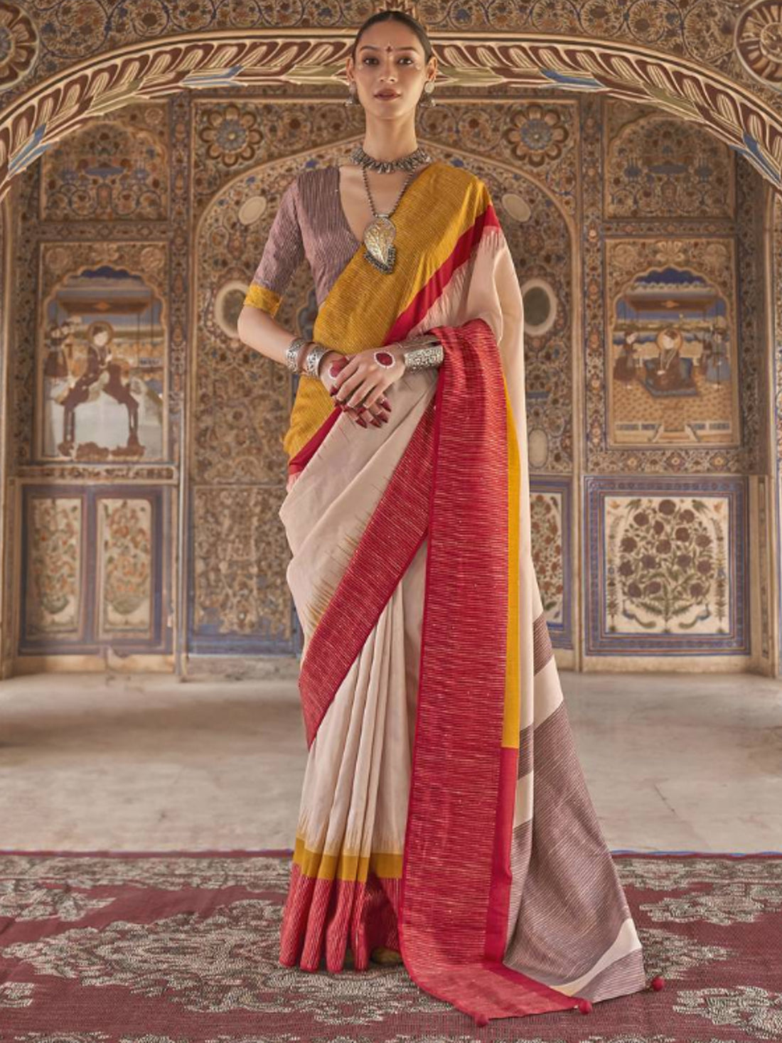 Bishakha Silk Printed Saree