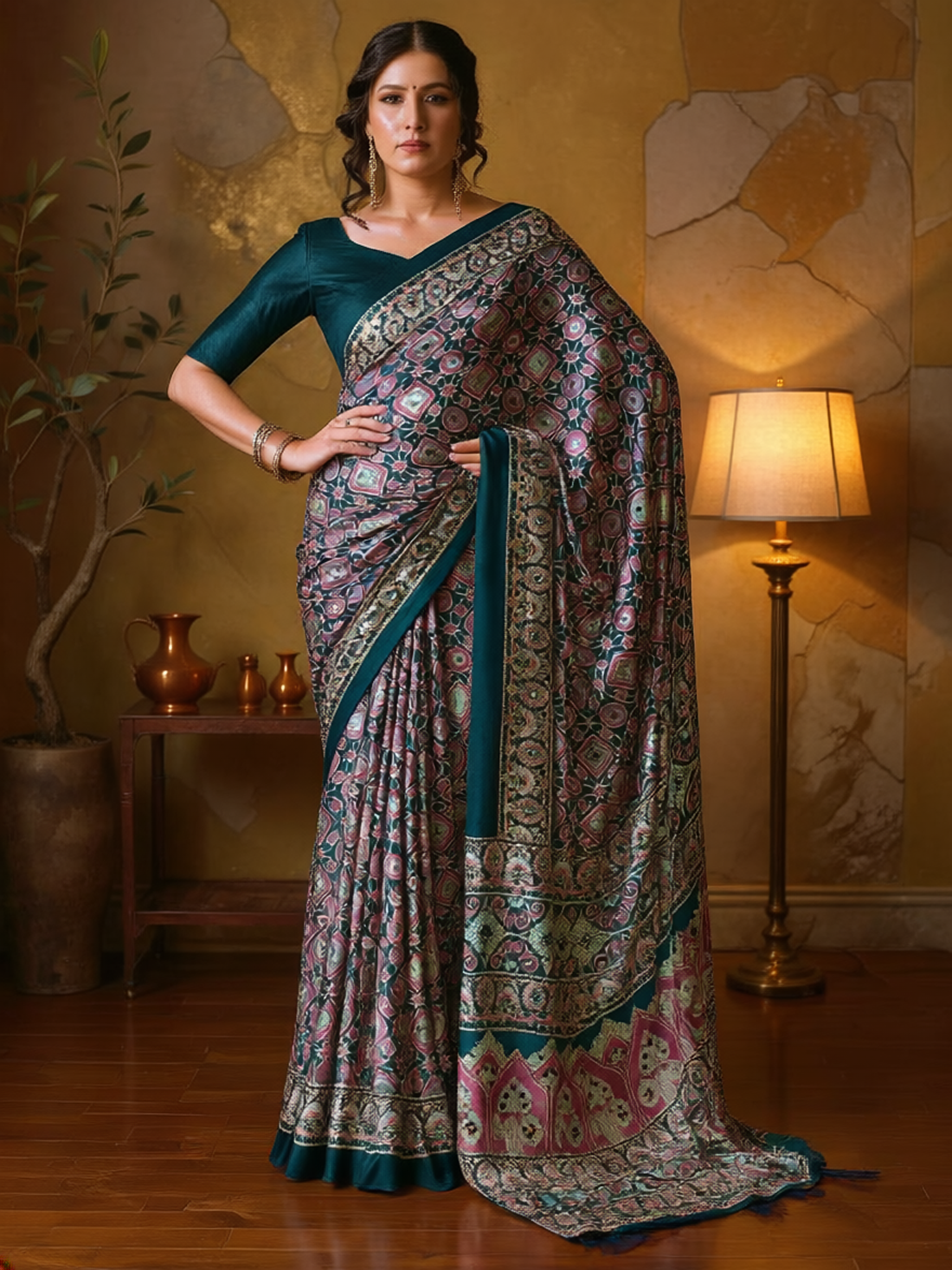 Kreena Silk Printed Saree