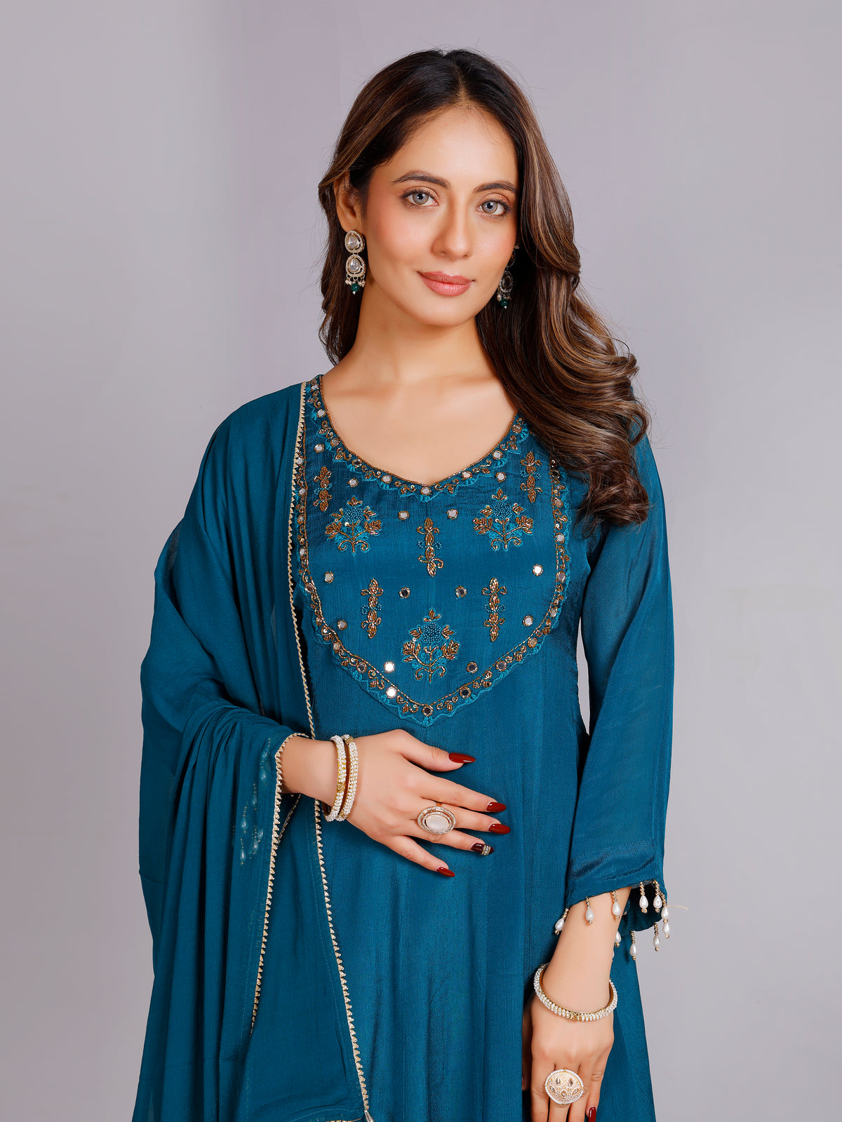 Abhira Silk Flair Suit