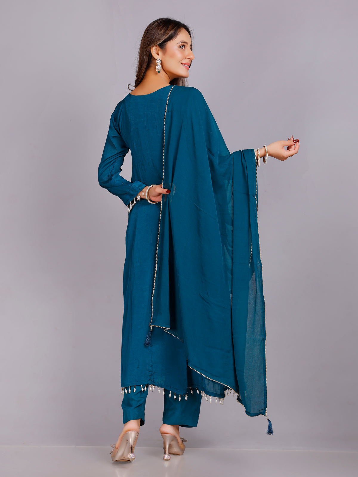 Abhira Silk Flair Suit