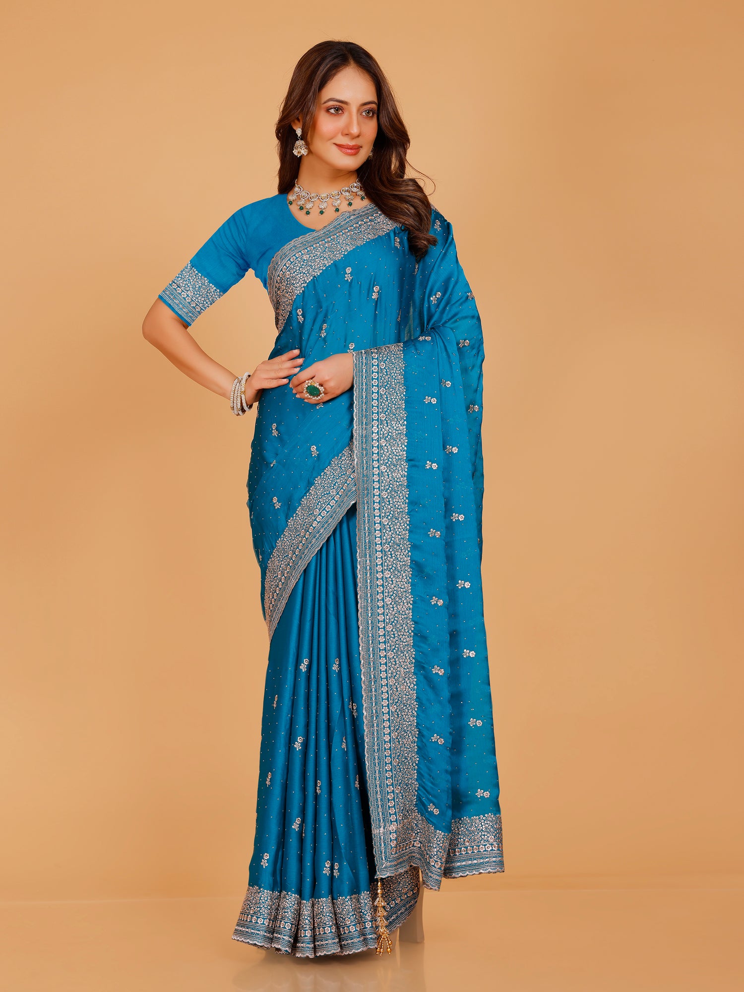 Aadhya Silk Embroidered Saree