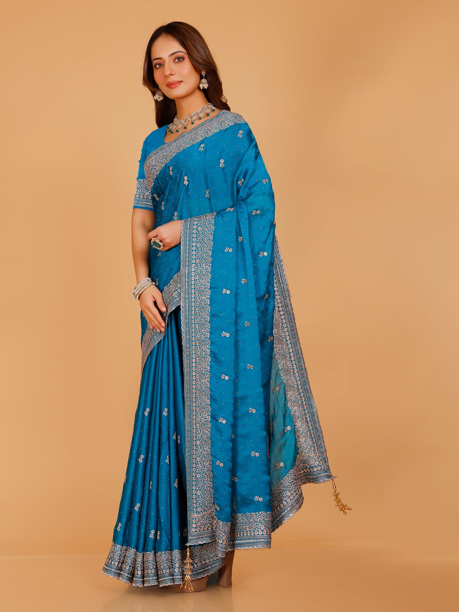 Aadhya Silk Embroidered Saree