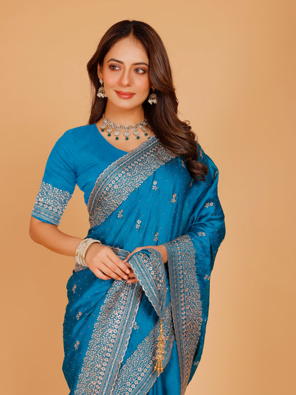 Aadhya Silk Embroidered Saree