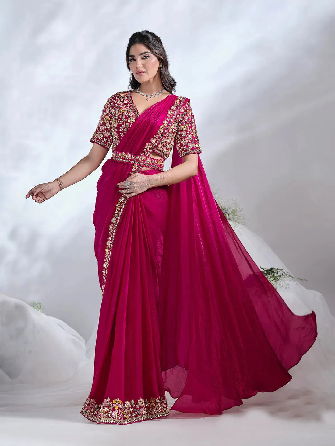 Rohini Ready To Wear Choli Saree