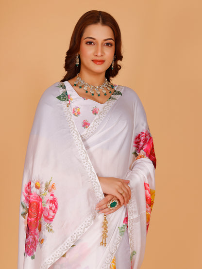 Mishka Silk Printed Saree